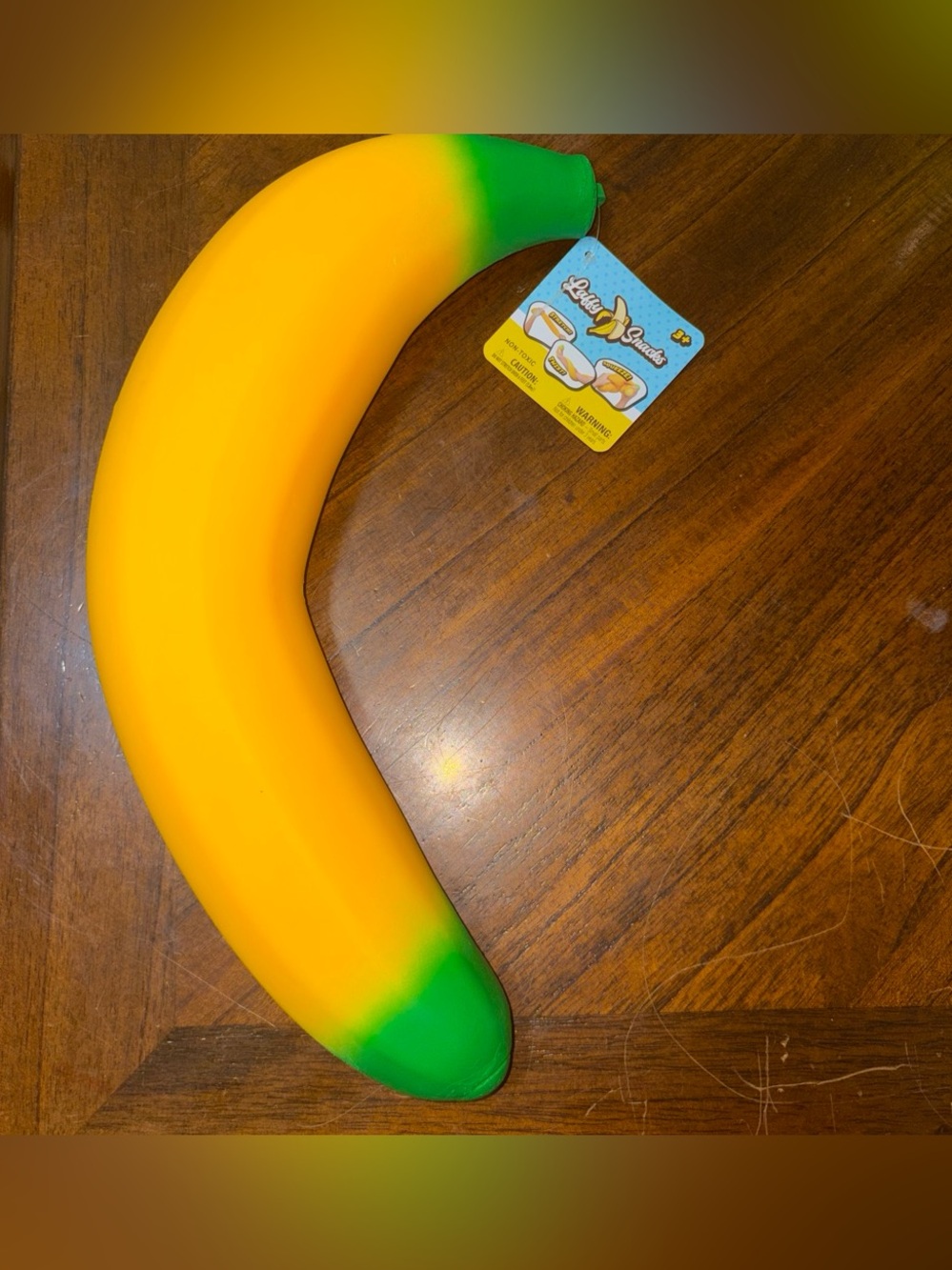 Squishy Banana Plush Toy - Yellow/Green